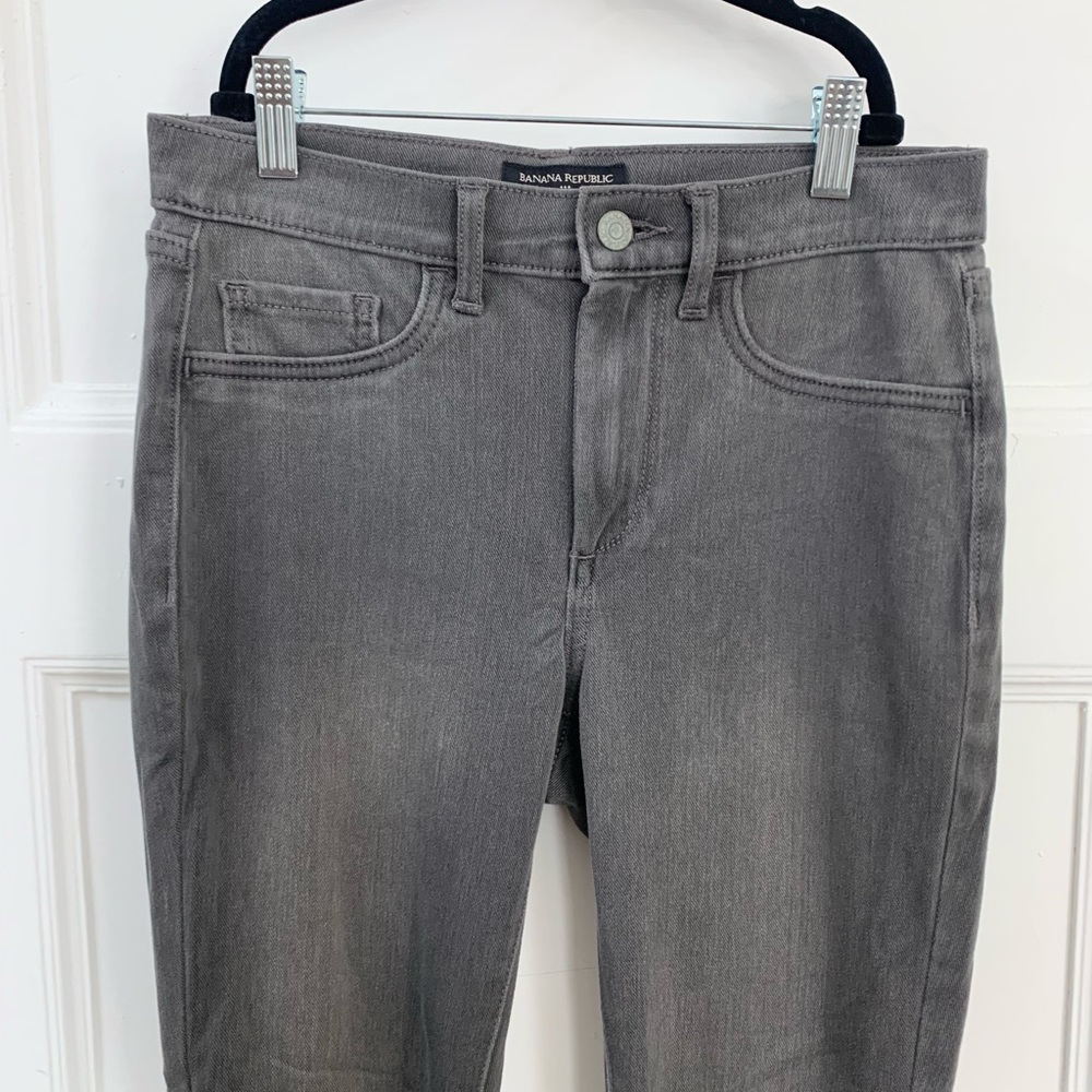 High Rise Banana Republic Grey Skinny Jeans - Picture 2 of 6